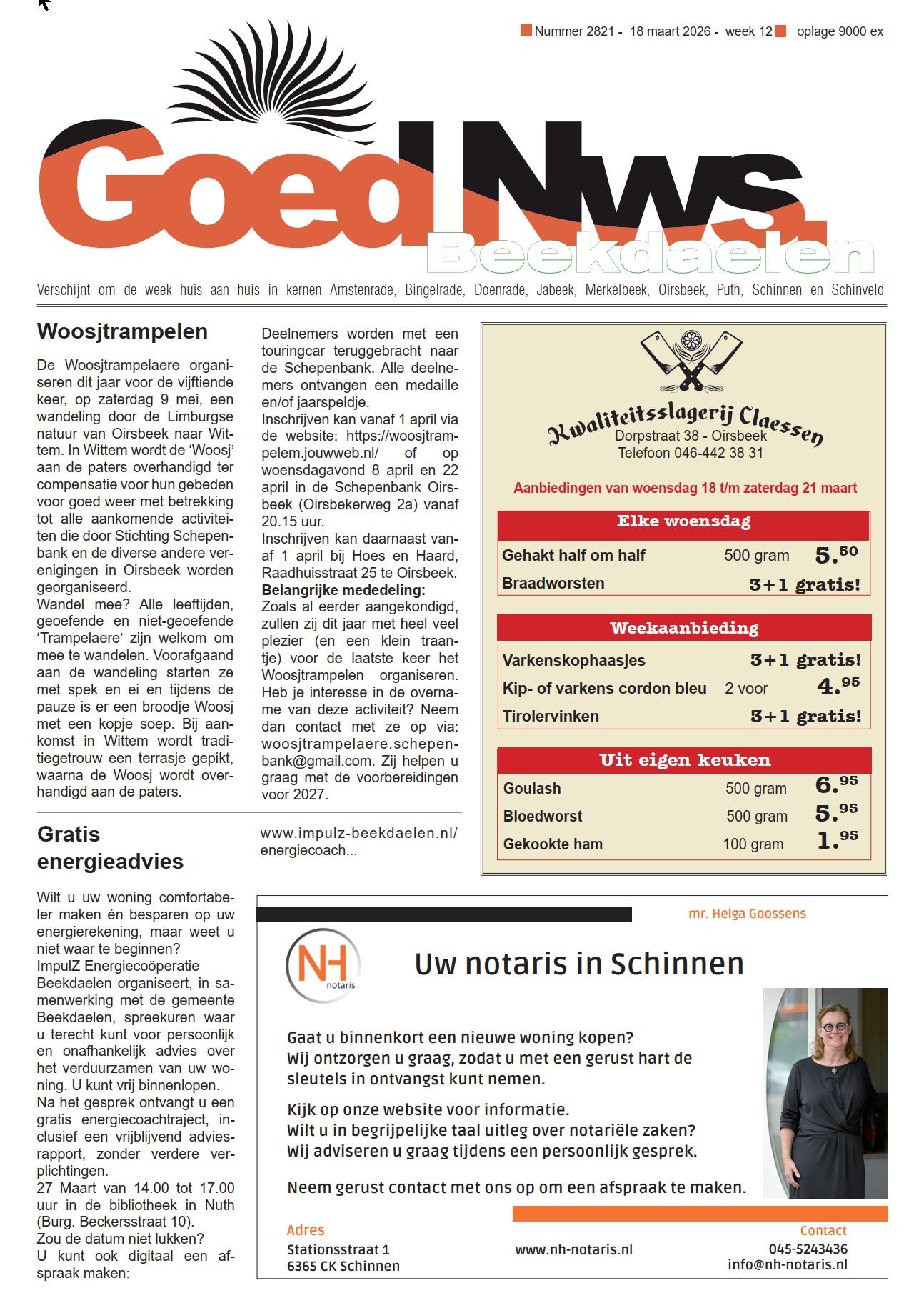 Weekblad Goed Nieuws Nieuwe Oplage