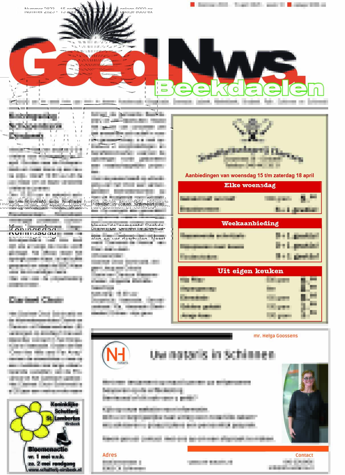 Weekblad Goed Nieuws Nieuwe Oplage